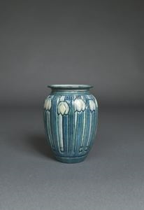 Image of Vase with Snowbell Design
